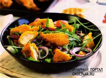 Готовим Овощной салат с курицей карри рецепт с фото